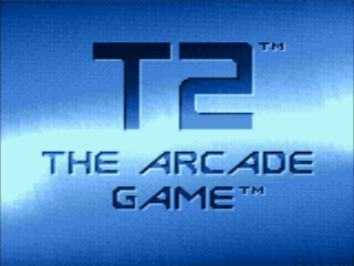 T2 The Arcade Game title screen for Sega Game Gear